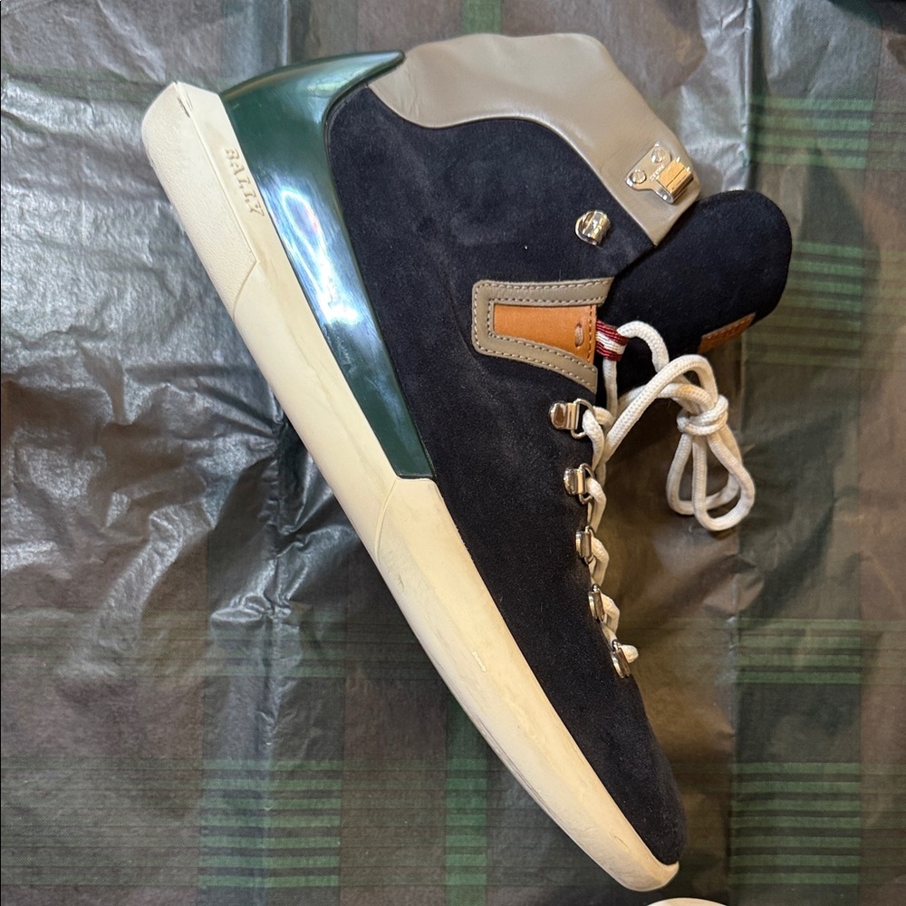 Bally Avyd Men's Navy High-Top Sneakers - Picture 8 of 12